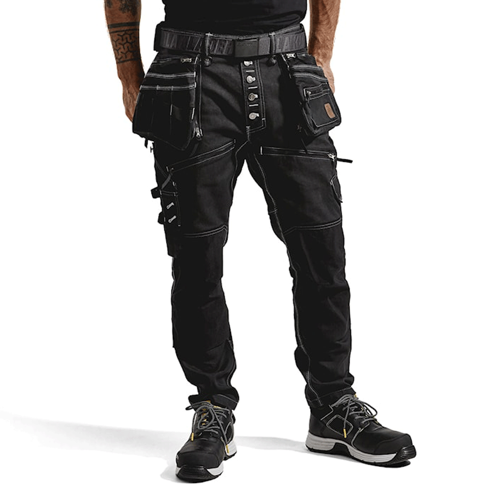 Blaklader-1999-Craftmens-Denim-Holster-Pocket-Stretch-Work-Trouser-X1900-Workwear-Nation-Ltd-2372 - Bobobiy