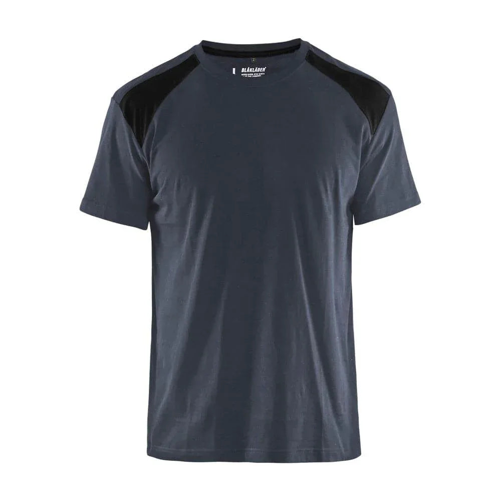 Blaklader-3379-Cotton-Two-Tone-Crew-Neck-Work-T-Shirt-Workwear-Nation-Ltd-1966 - Bobobiy