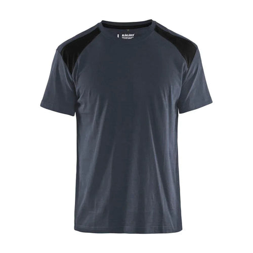 Blaklader-3379-Cotton-Two-Tone-Crew-Neck-Work-T-Shirt-Workwear-Nation-Ltd-1966 - Bobobiy