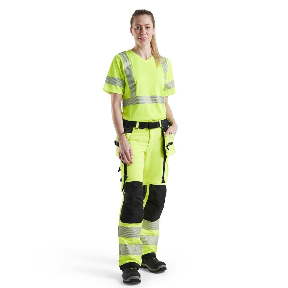 Blaklader-7197-Womens-Hi-Vis-4-Way-Stretch-Holster-Pocket-Work-Trouser-Workwear-Nation-Ltd-564 - Bobobiy