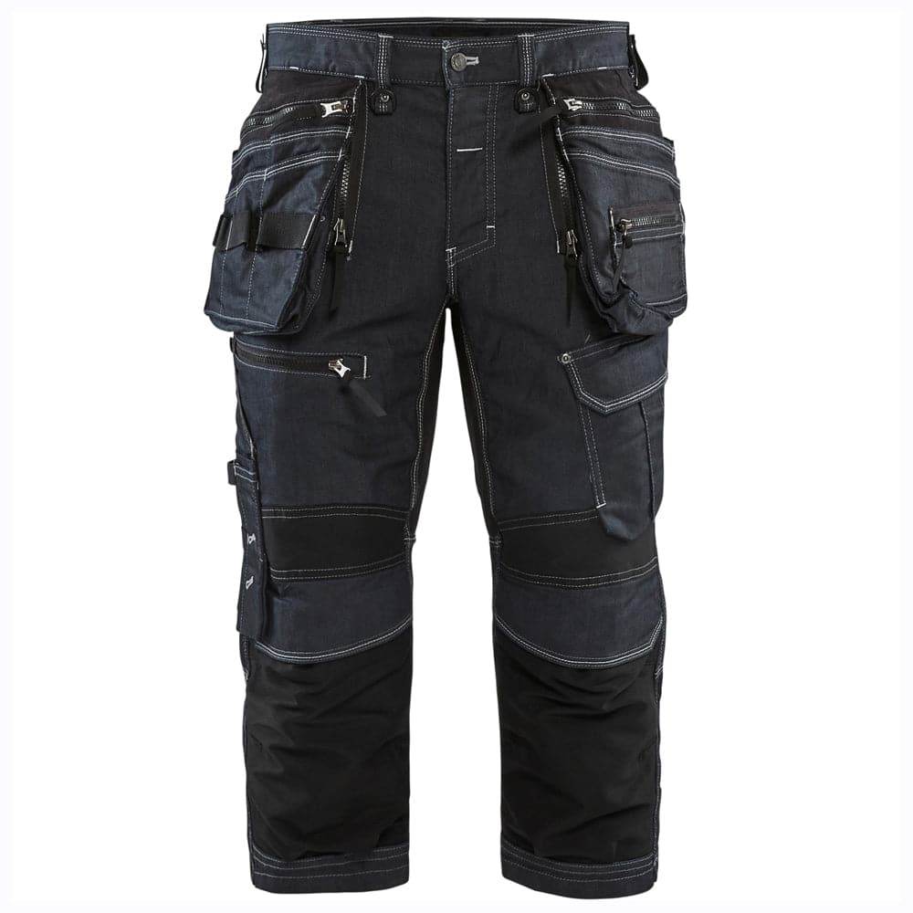 Blaklader-X1900-1991-3-4-Length-Stretch-Knee-Pad-Holster-Pocket-Pirate-Trousers-Workwear-Nation-Ltd-7535 - Bobobiy
