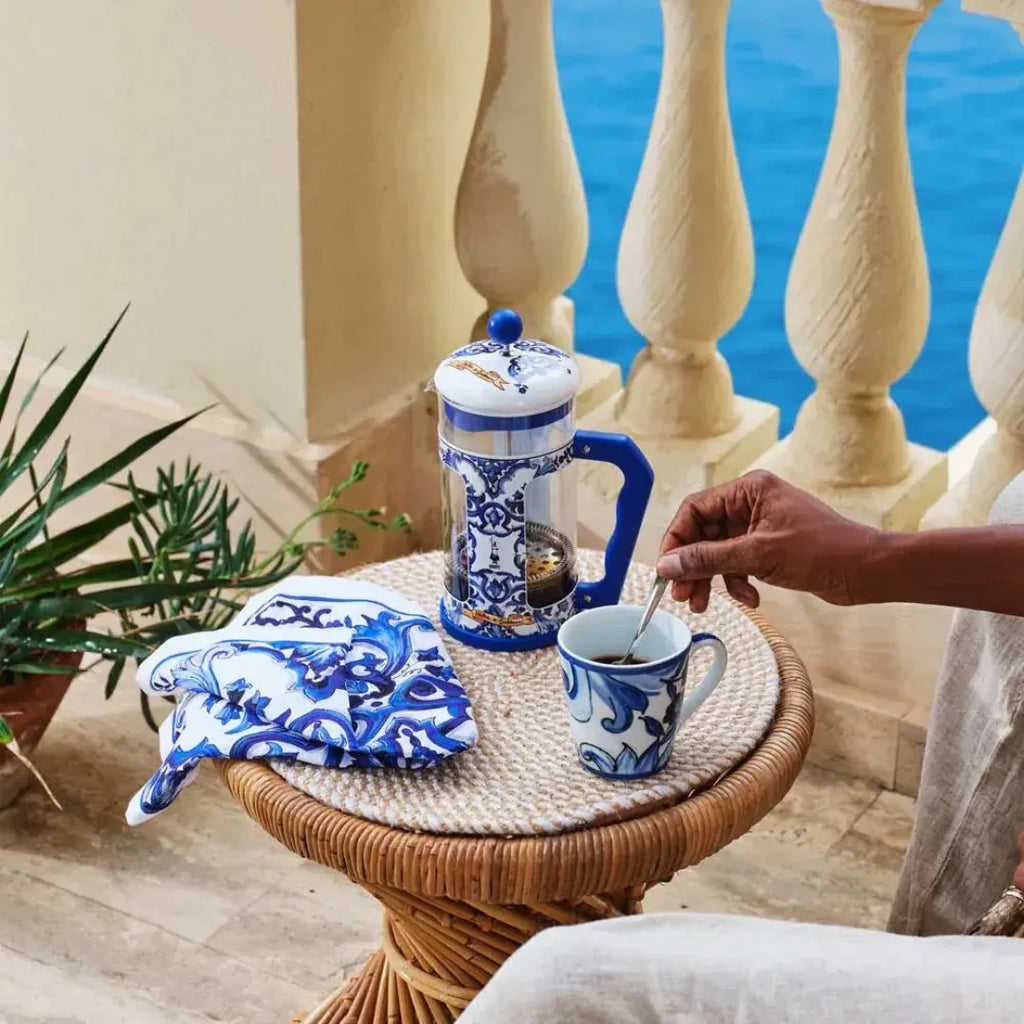 Bialetti X Dolce&Gabbana Blue Mediterranean Cafetiere - Bobobiy