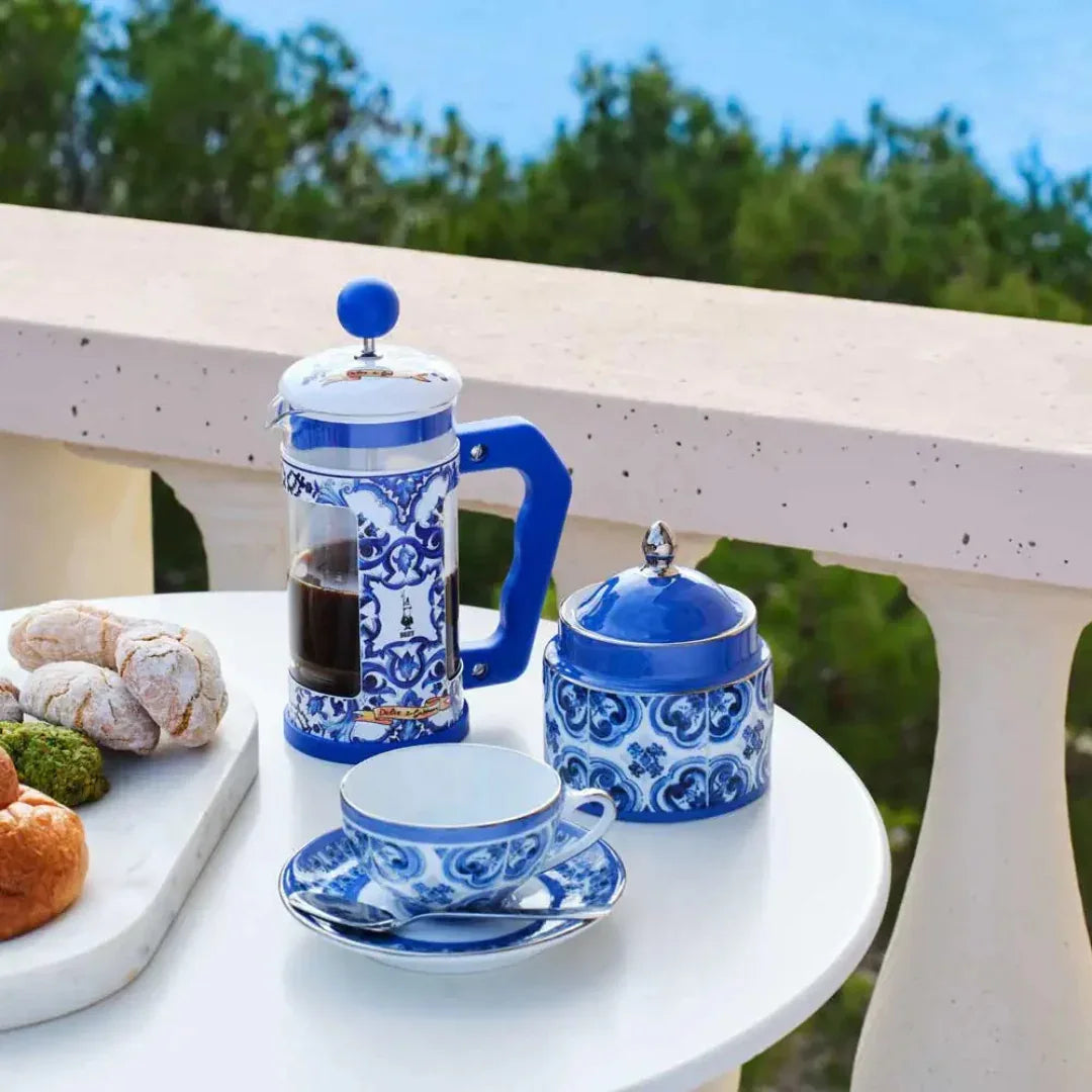 Bialetti X Dolce&Gabbana Blue Mediterranean Cafetiere - Bobobiy