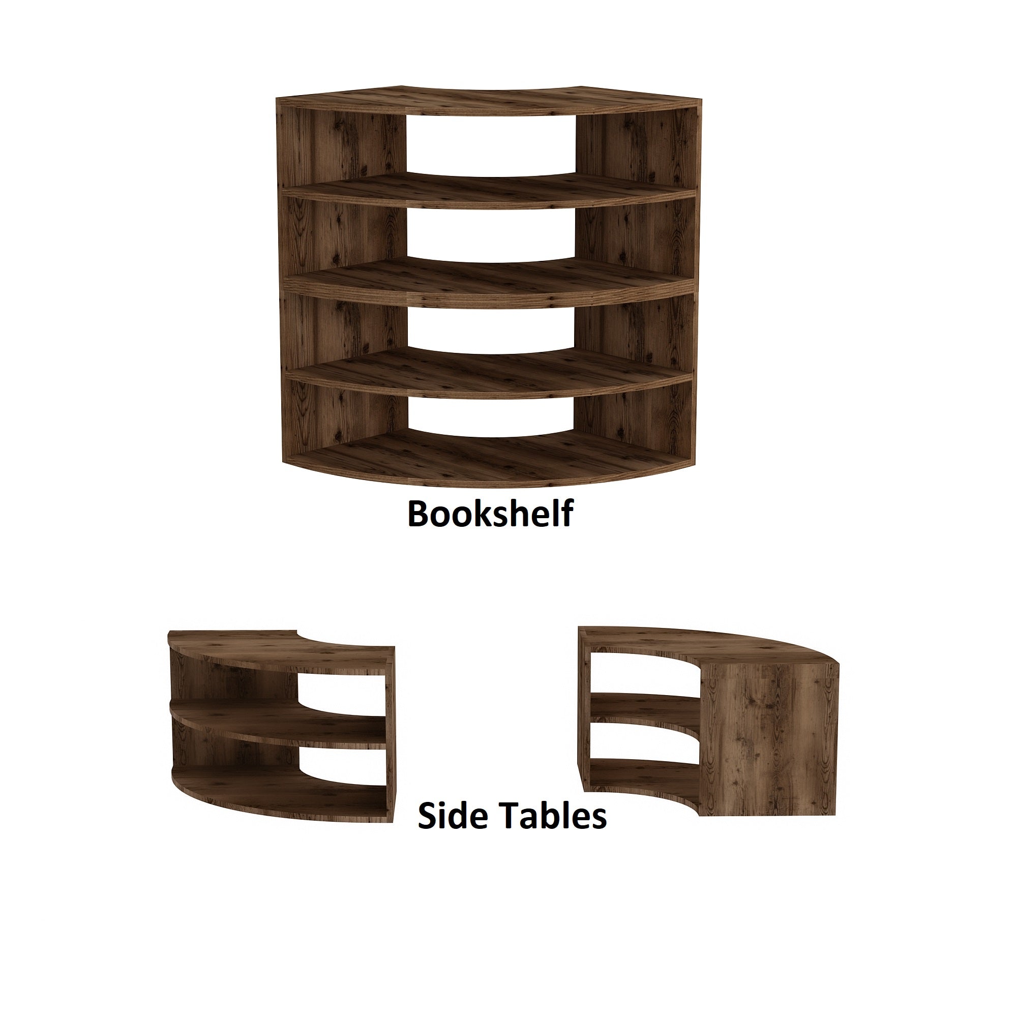 Melitta Corner TV Stand with Shelving Unit