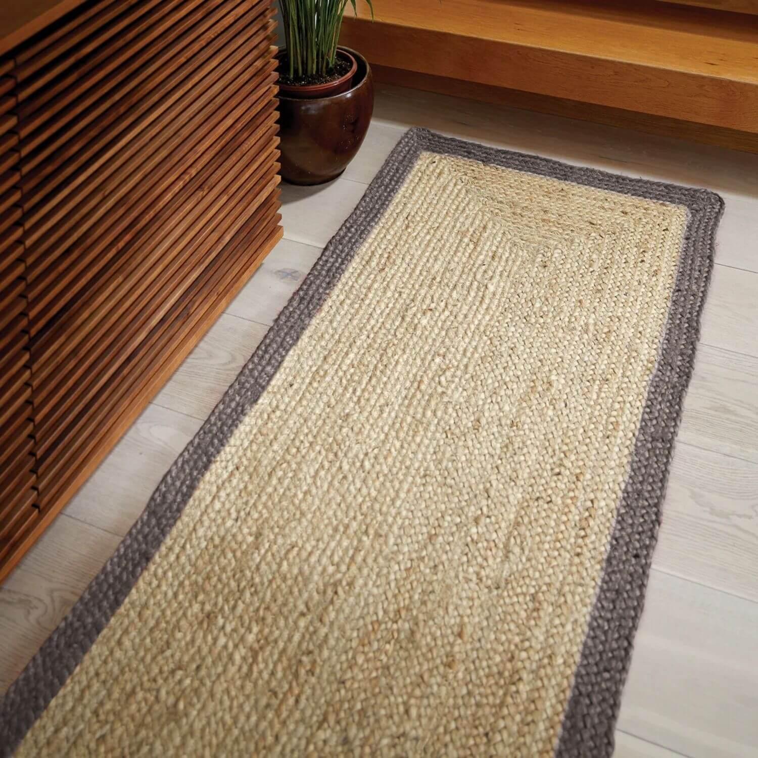 Bordered_Grey_Jute_Rug_1 - Bobobiy