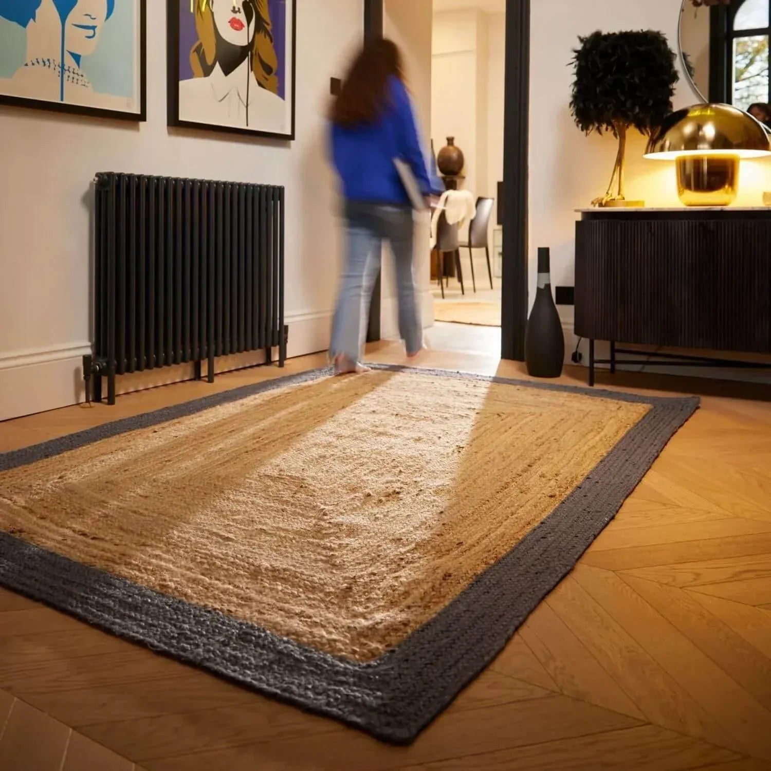 Bordered_Grey_Jute_Rug_2 - Bobobiy