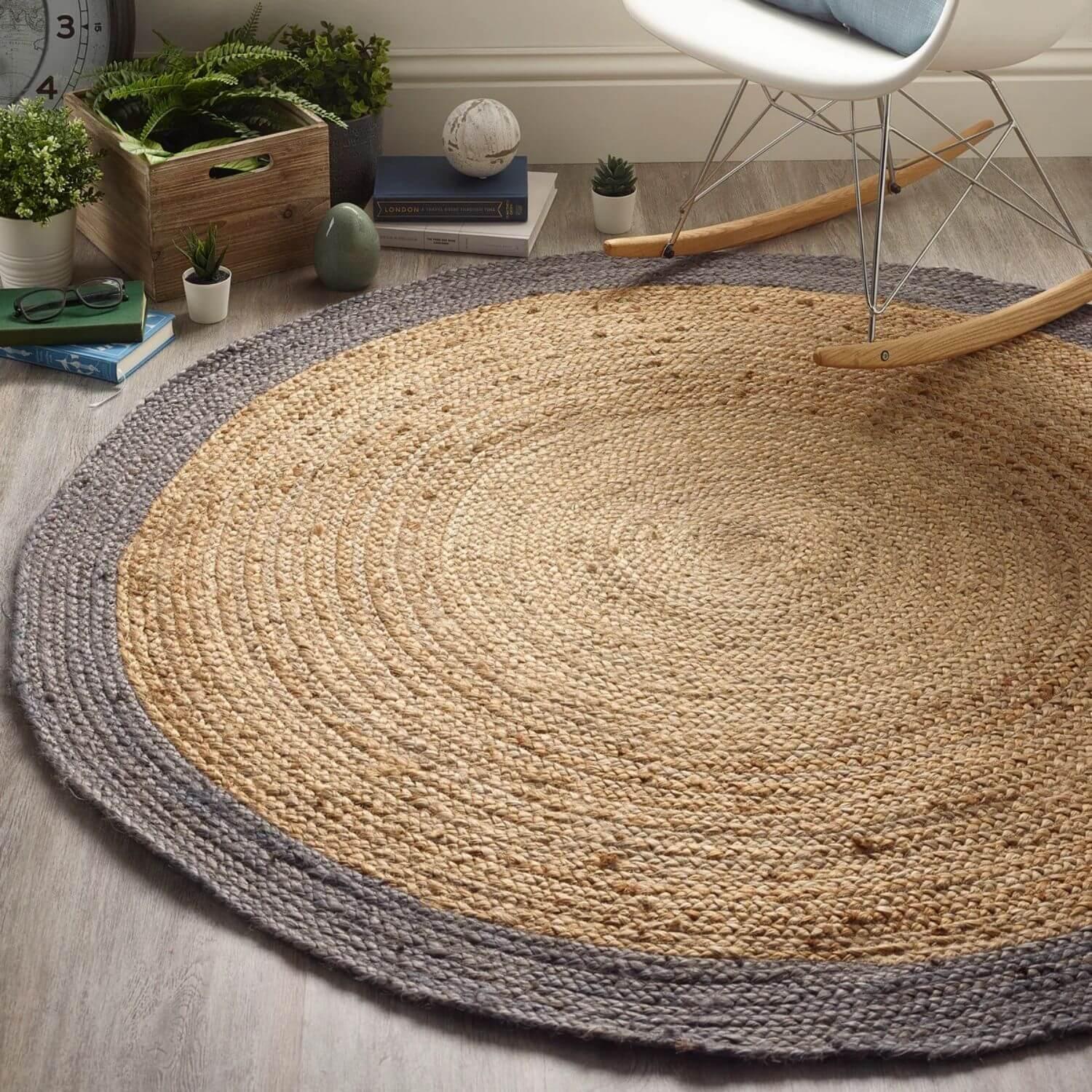 Bordered_Grey_Jute_Rug_3 - Bobobiy