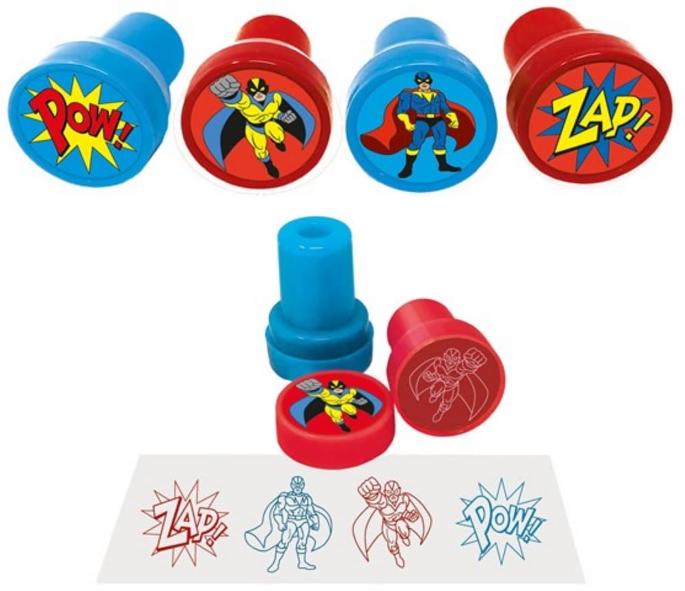 Super Hero Ink Stamper (SINGLE) in Assorted Designs for Ages 3 and Up