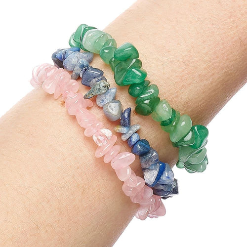 Gemstone Chip Bracelet with Elastic Available in Assorted Colours (1)