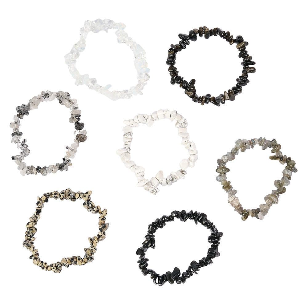 Gemstone Chip Bracelet with Elastic Available in Assorted Colours (1)