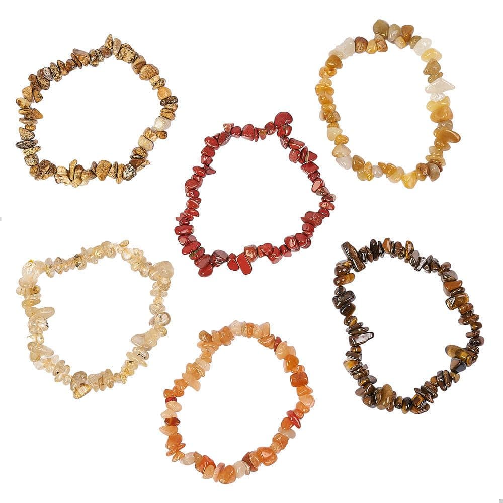 Gemstone Chip Bracelet with Elastic Available in Assorted Colours (1)