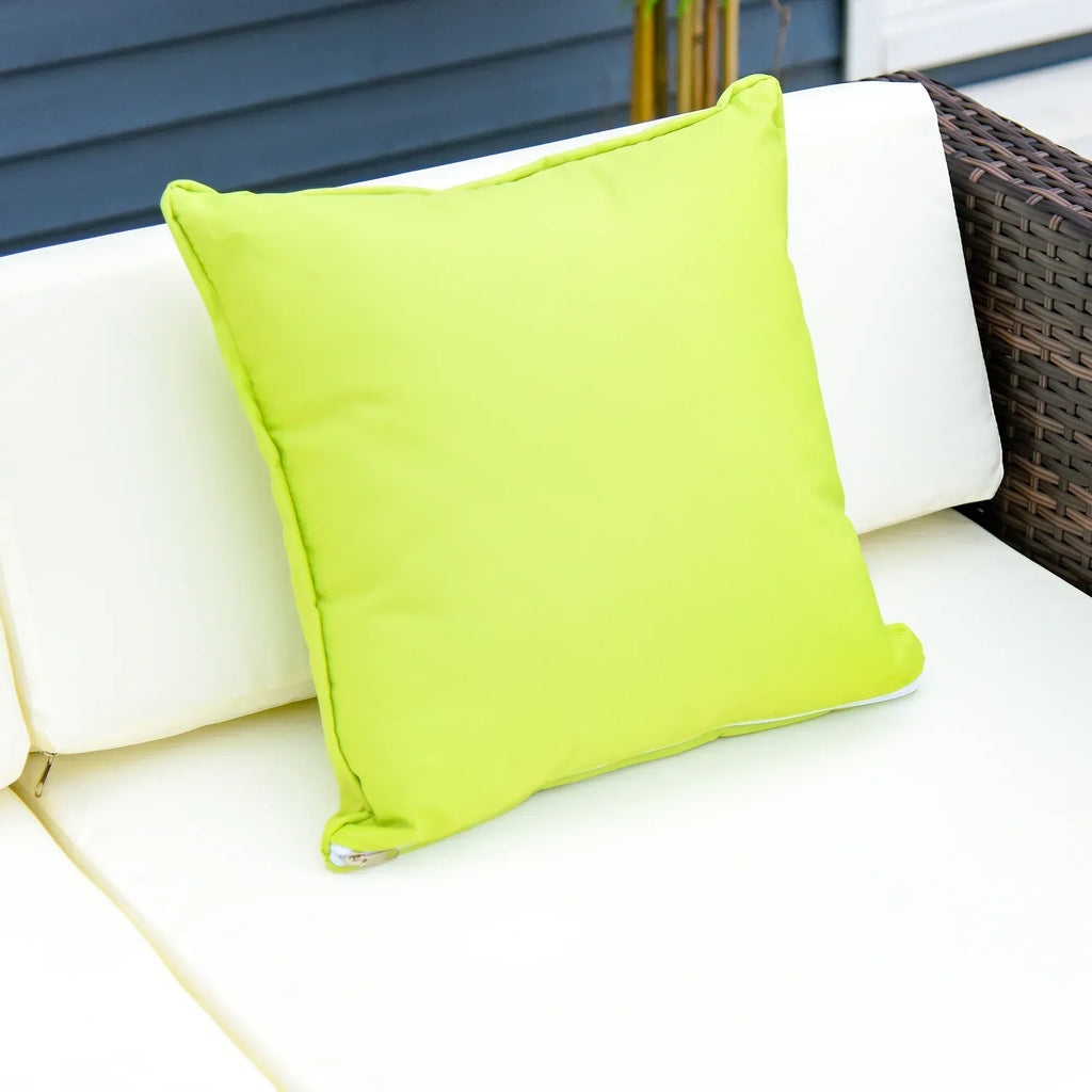 Rattan Corner Sofa Set 4-Seater Outdoor Garden Sofa for Patio - Brown - Bobobiy