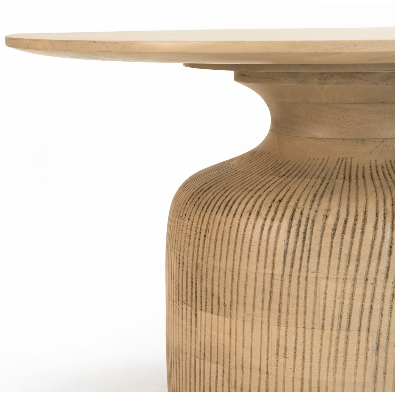 Chester Cane And Wood Round Coffee Table