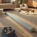 Sea Salt padded balance beam with faux-leather cover for child play