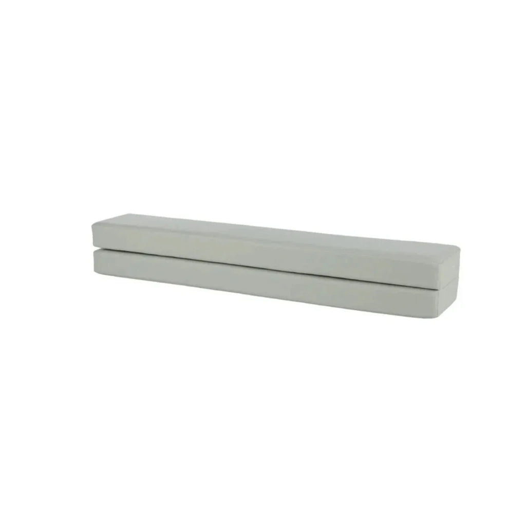 Sea Salt soft play balance beam with two stacked cushioned sections