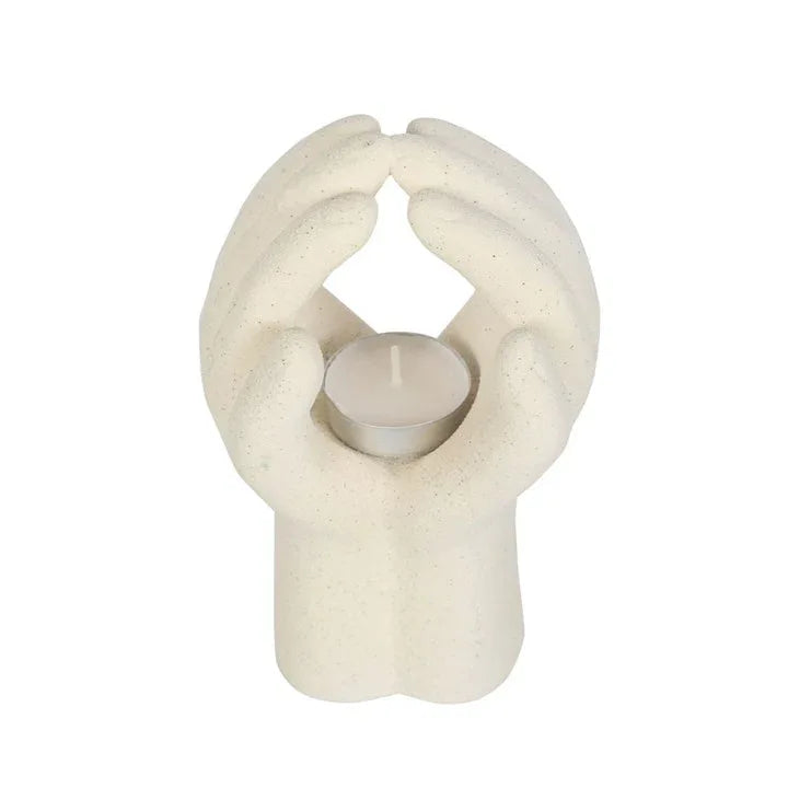 Praying Hands Tealight Holder - Bobobiy
