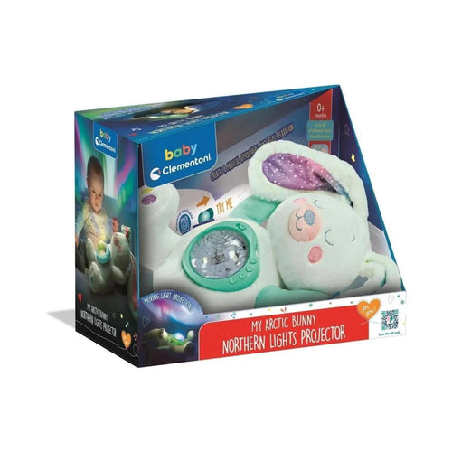 Clementoni Northern Lights Plush Arctic Bunny Projector