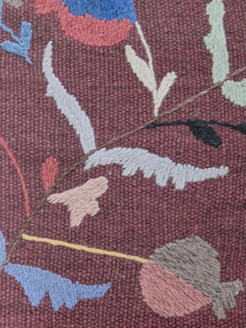 Suzani Hand Embroidered Cushion Cover - 45 x 45 cm - Handmade