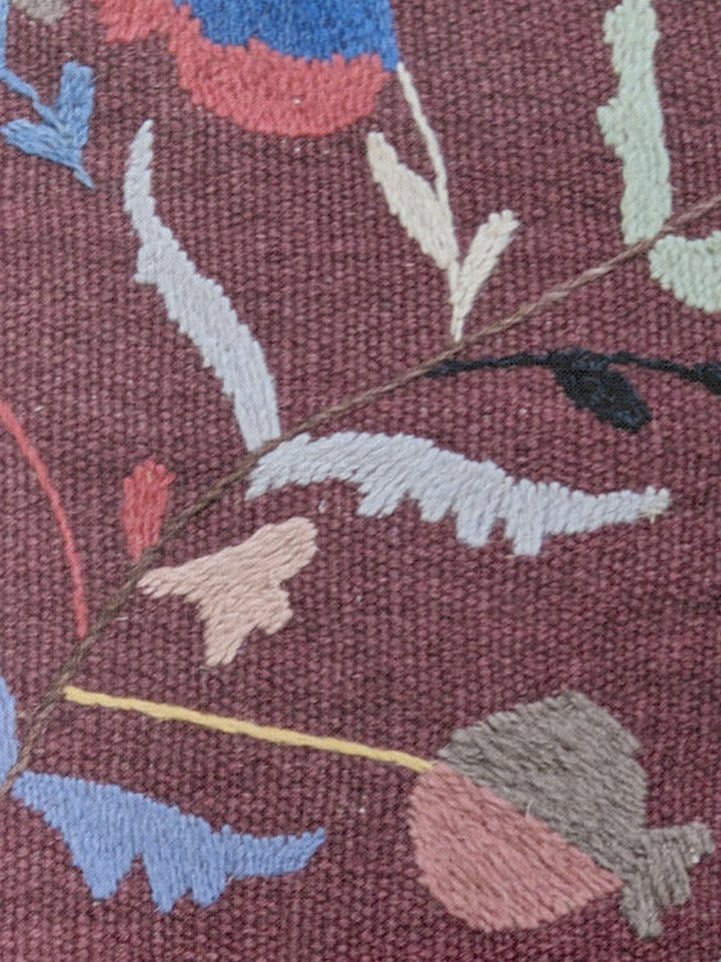 Suzani Hand Embroidered Cushion Cover - 45 x 45 cm - Handmade