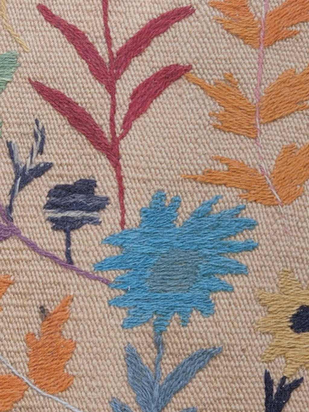 Suzani Hand Embroidered Cushion Cover - 45 x 45 cm - Handmade