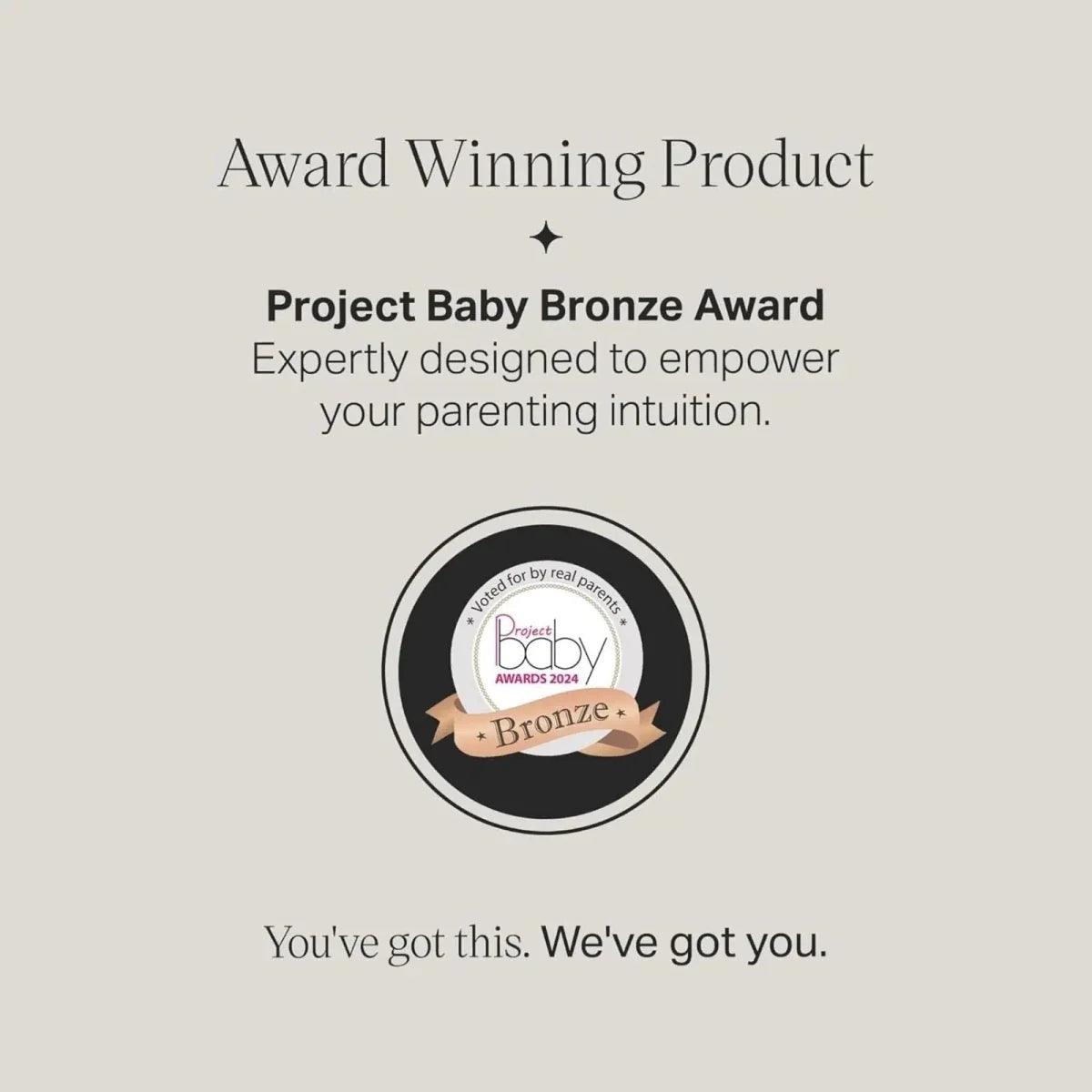 Award badge for Tommee Tippee baby bottles