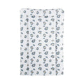 CuddleCo changing mat with muted leopard print, padded fold-out surface