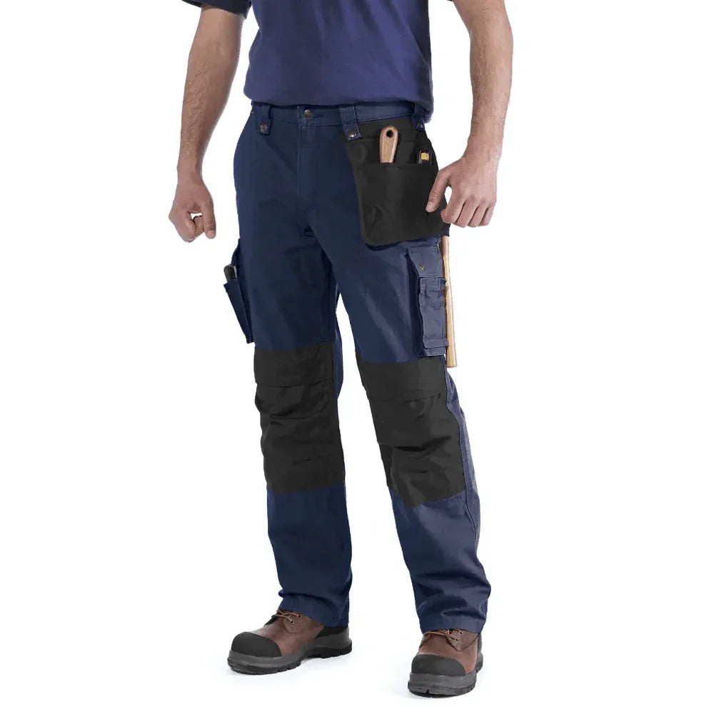 Carhartt 100233 Multi Pocket Ripstop Pant Work Trouser Navy, 40" Waist 30" Leg - Bobobiy