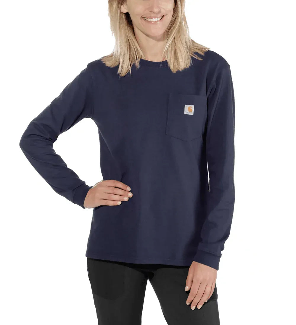 Carhartt-103244-Womens-Heavyweight-Loose-Fit-Long-Sleeve-Pocket-T-Shirt-Workwear-Nation-Ltd-5420 - Bobobiy