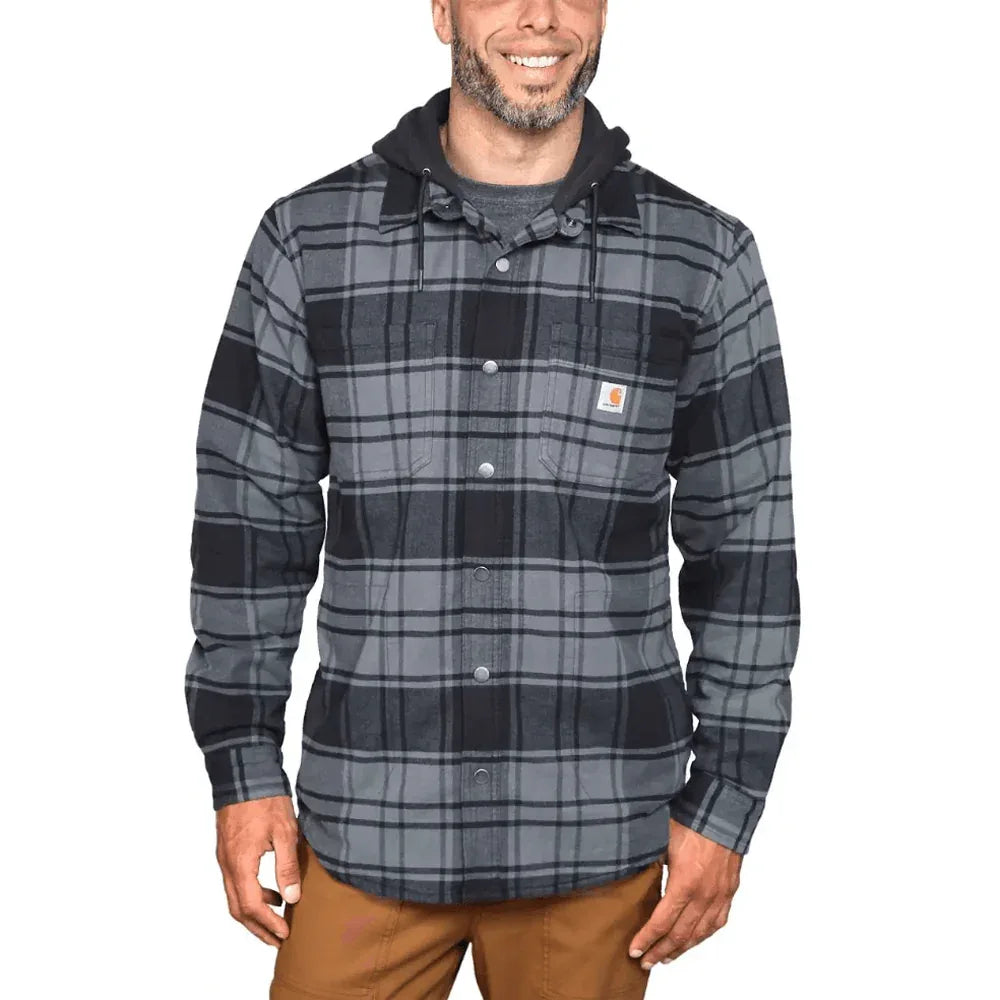 Carhartt-105621-Rugged-Flex-Relaxed-Fit-Flannel-Fleece-Lined-Hooded-Jac-Shirt-Workwear-Nation-Ltd-3319 - Bobobiy