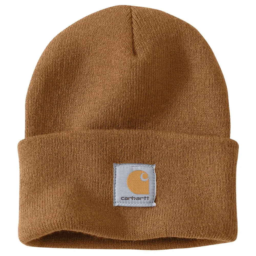 Carhartt-A18-Watch-Knitted-Cuff-Beanie-Hat-Workwear-Nation-Ltd-4075 - Bobobiy
