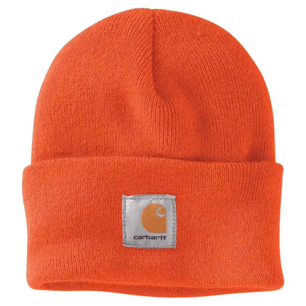 Carhartt-A18-Watch-Knitted-Cuff-Beanie-Hat-Workwear-Nation-Ltd-6024 - Bobobiy
