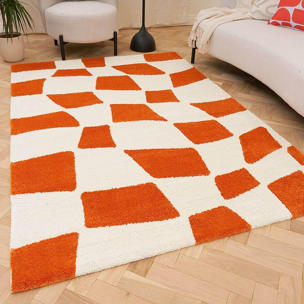 Checkered_Orange_White_direct_image - Bobobiy