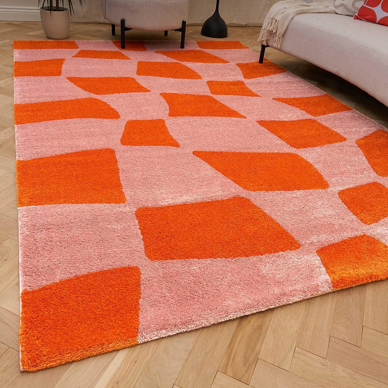 Checkered_Orange_pink_direct_image - Bobobiy