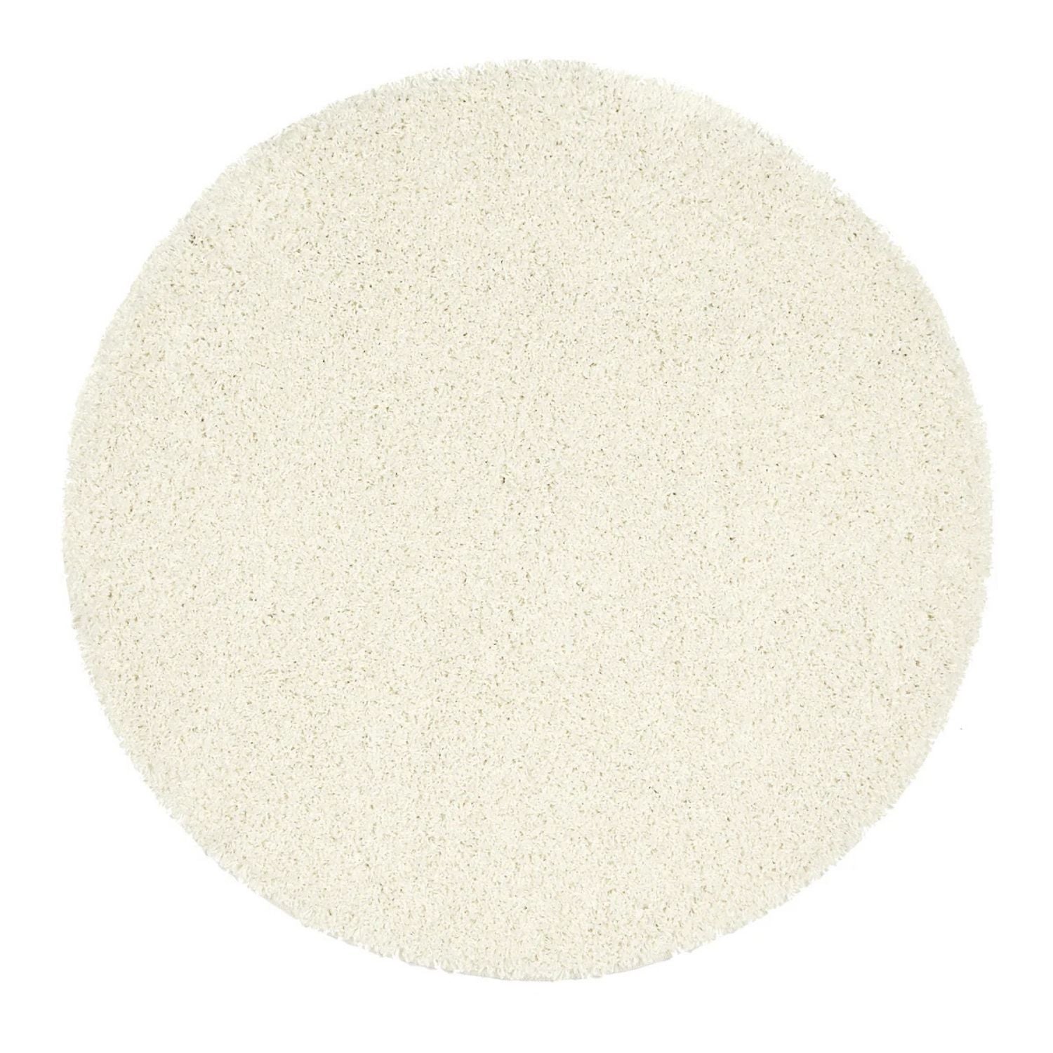 Washable Ghost Ivory Shaggy Rug