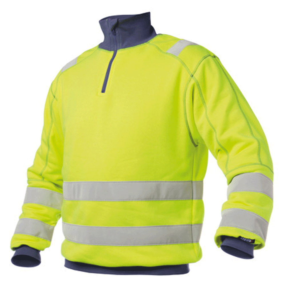 DASSY-Denver-300376-1-4-Zip-Hi-Vis-Work-Sweatshirt-Various-Colours-Workwear-Nation-Ltd-3965 - Bobobiy