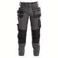DASSY-Flux-200975-Stretch-Holster-Pocket-Kneepad-Work-Trousers-Grey-Black-Workwear-Nation-Ltd-2743 - Bobobiy