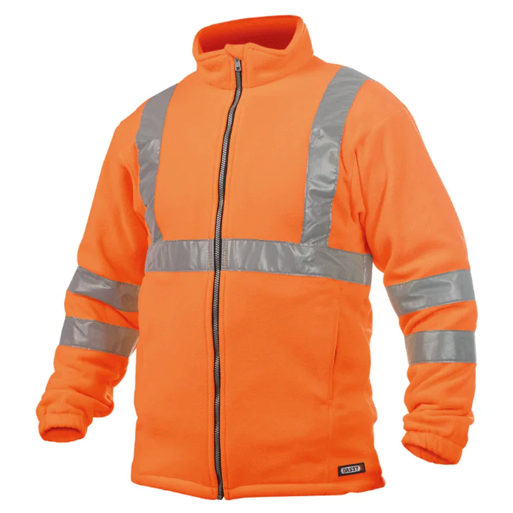 DASSY Kaluga 300247 Hi-Vis Fleece Work Jacket Various Colours - Bobobiy
