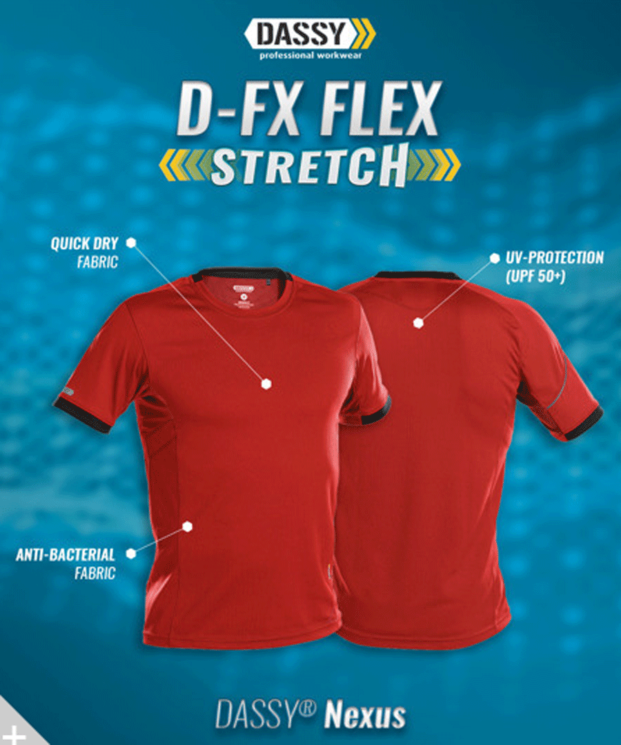 DASSY-Nexus-710025-Stretch-Work-T-Shirt-Various-Colours-Workwear-Nation-Ltd-7466 - Bobobiy
