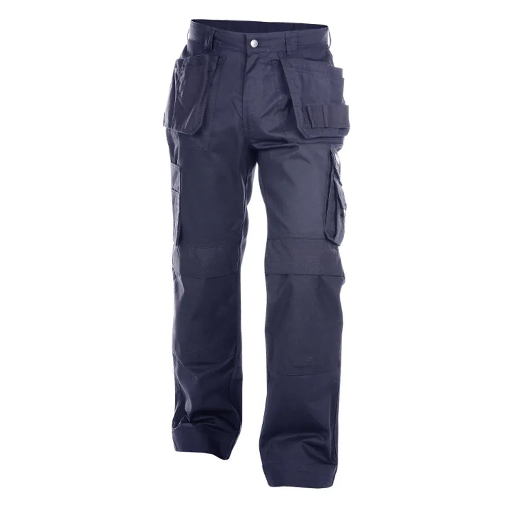 DASSY Oxford 200444 Kneepad Holster Pocket Work Trousers Navy Blue - Bobobiy