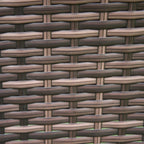 Brown rattan weave pattern close-up with tight crosshatched texture