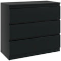 Chest of Three Drawers - Black - Bobobiy