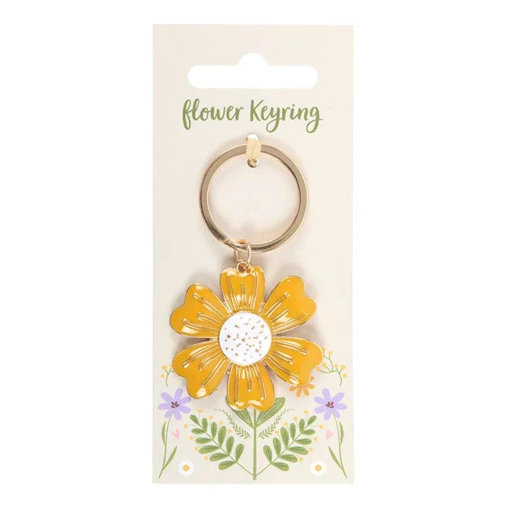 Yellow Daisy Keyring - Bobobiy