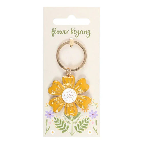 Yellow Daisy Keyring - Bobobiy