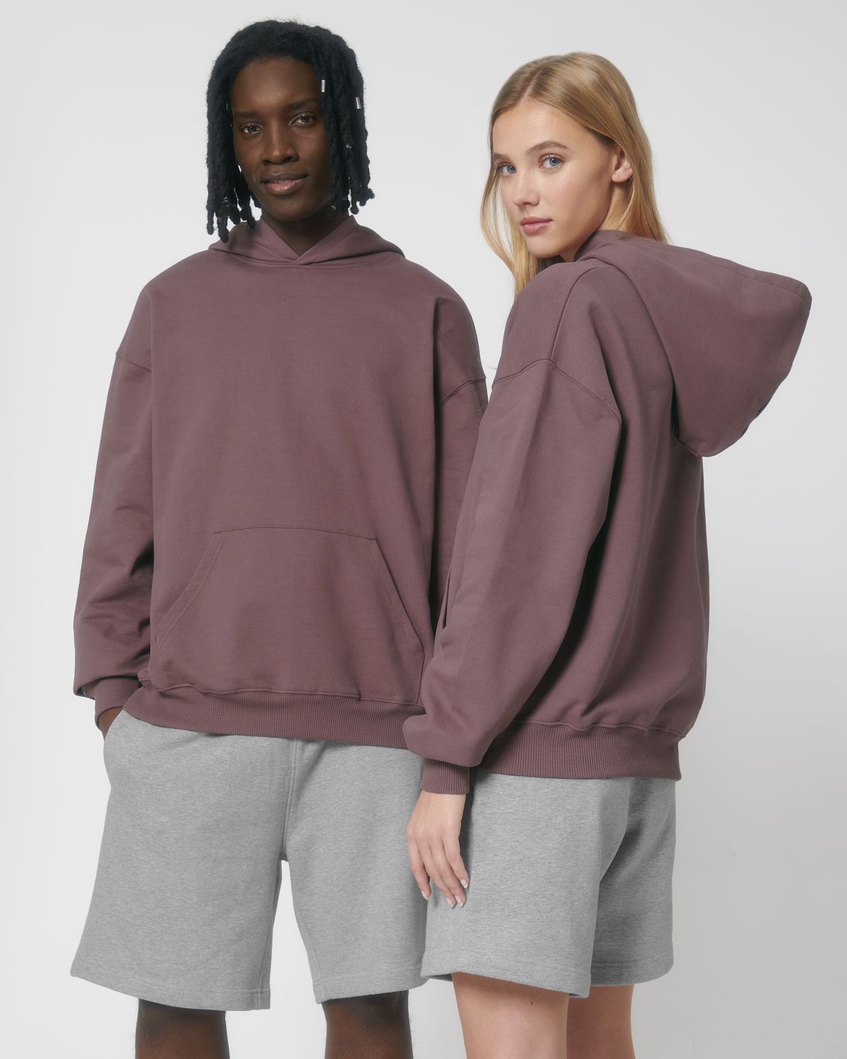 Organic Boxy Heavy Hooded Sweatshirt: Unisex