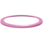 Pink plastic trampoline spring cover pad with circular opening