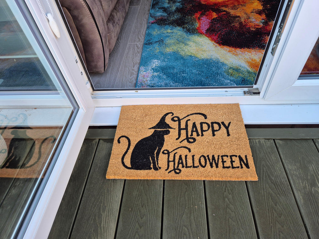 Halloween Doormat 60cm x 40cm - 'Happy Halloween'