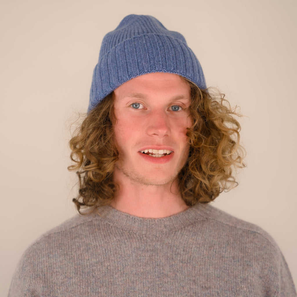 Lambswool - Furrow Hat - Blue Lovat