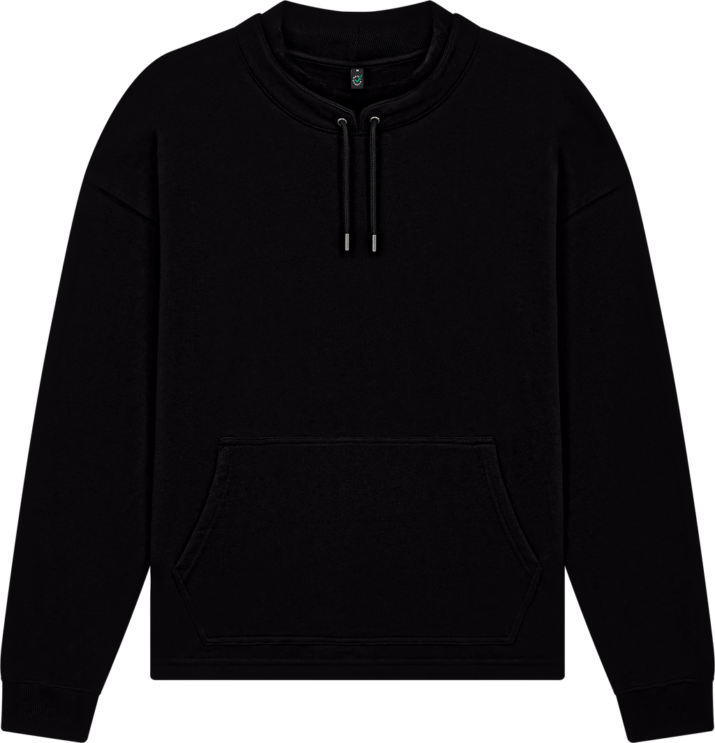 Organic Mock Neck Sweatshirt: Unisex