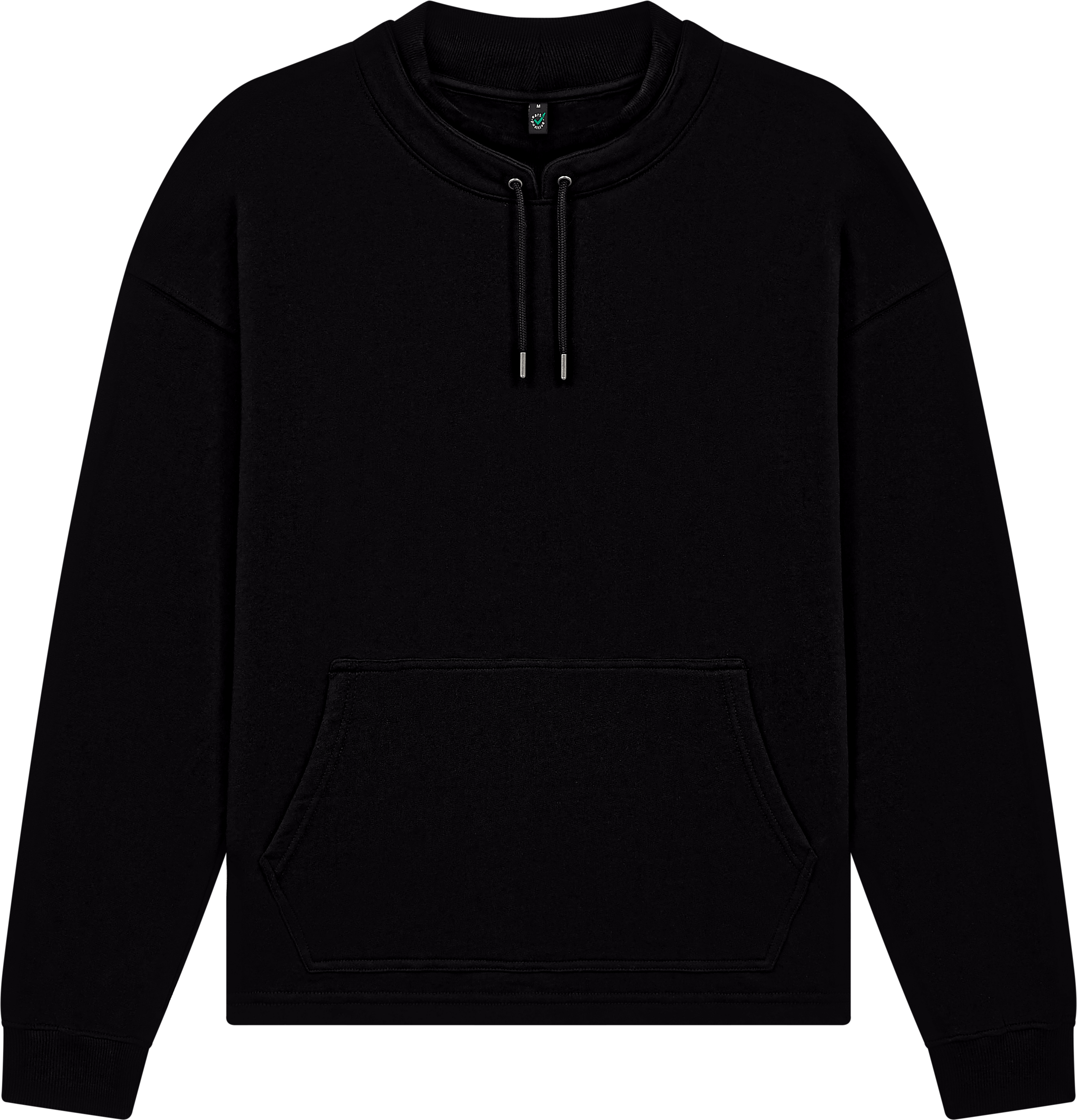 Organic Mock Neck Sweatshirt: Unisex