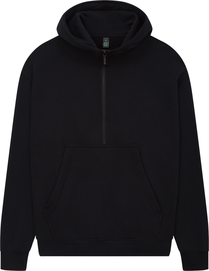 Organic Half Zip Hoodie: Womens